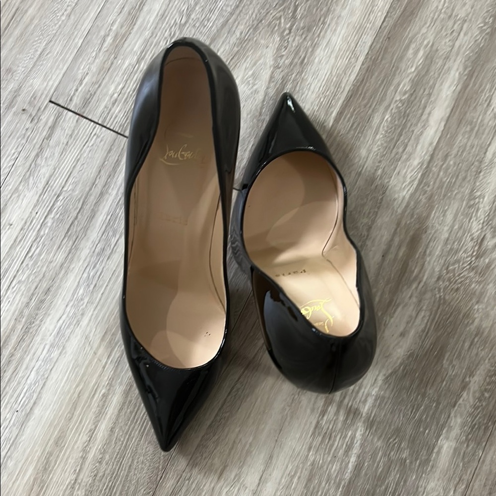 Christian Louboutin Black Patent Leather Pumps